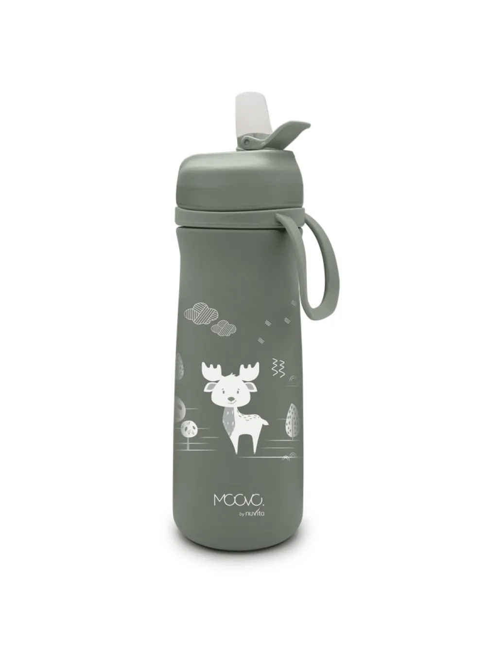 Nuvita Moovo termo flaske - 500 ml Sage Green- Madkasser & Drikkedunke
