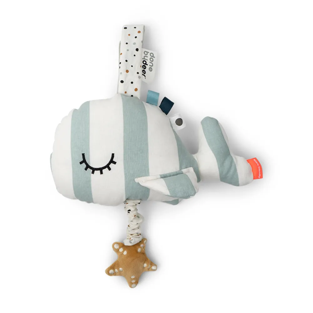 Done By Deer Musikdyr Wally Blå- Legetøj Til Barnevogne & Autostole