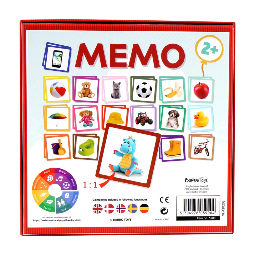 Barbo Toys My first Memo- Bingo & Huskespil