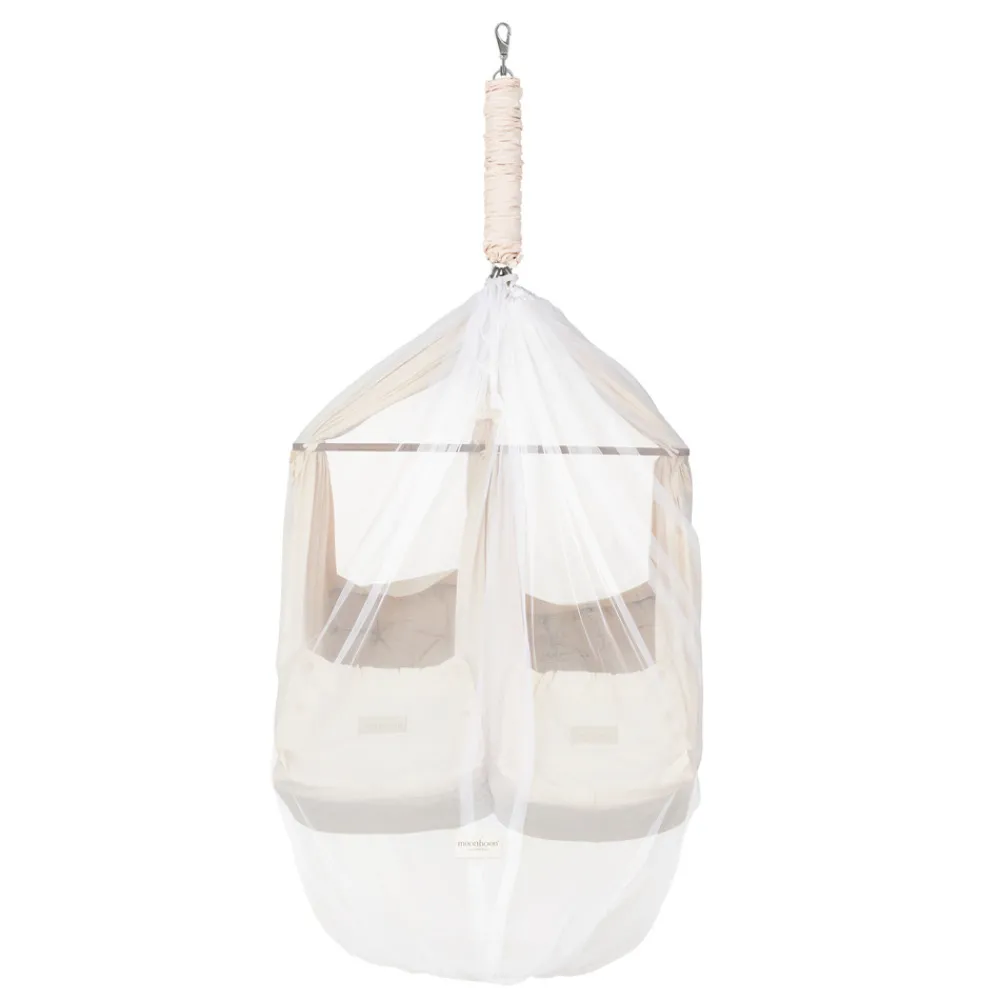 Moonboon Myggenet til Vugge og Tvillingeslyngevugge-Børn Slyngevugger