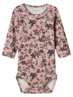 NAME IT Naline Langærmet Body - BURNISHED- Bodystocking Langærmet