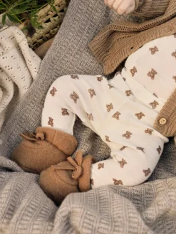 Lil' Atelier Nalu Uld Leggings - Turtledove- Uldunderdele