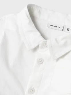 NAME IT Nasin skjortebody - BRIGHWHITE- Skjorter