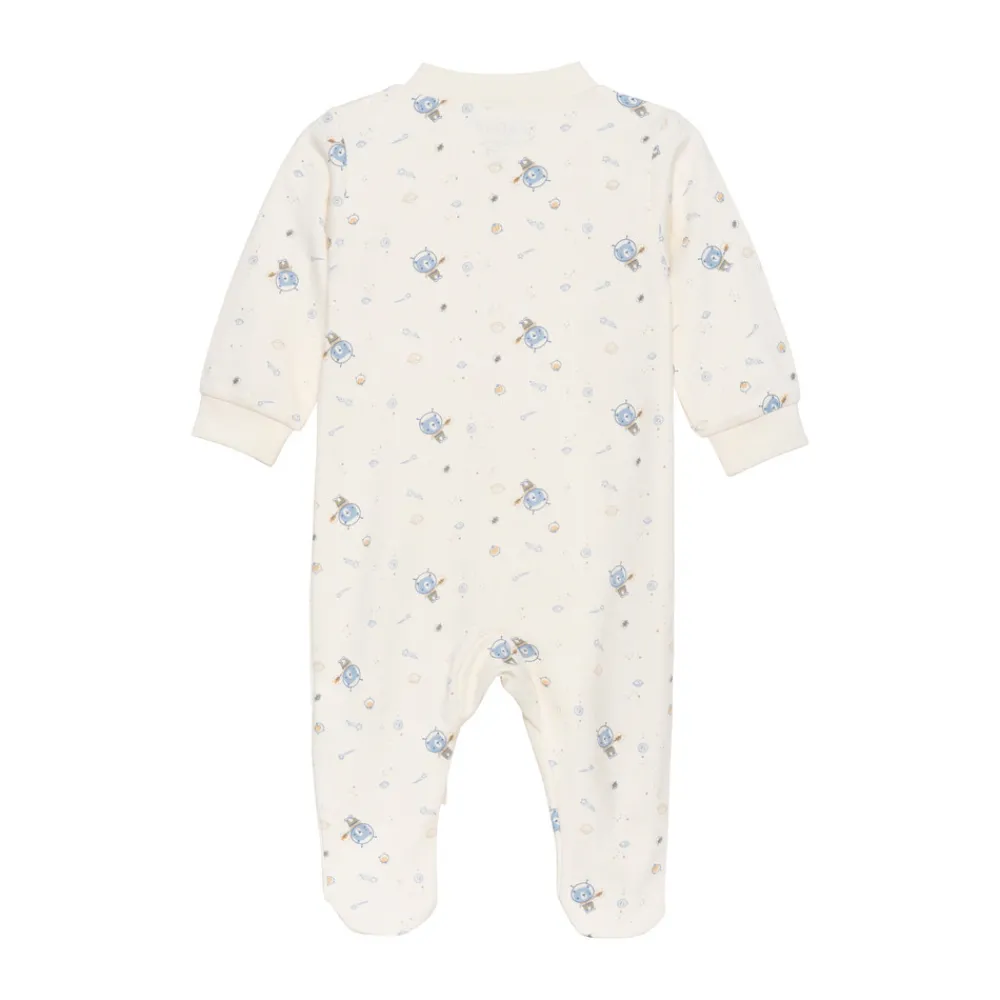 Fixoni Natdragt med lynlås og fod - Ashley Blue- Natdragter|Heldragter M. Fod