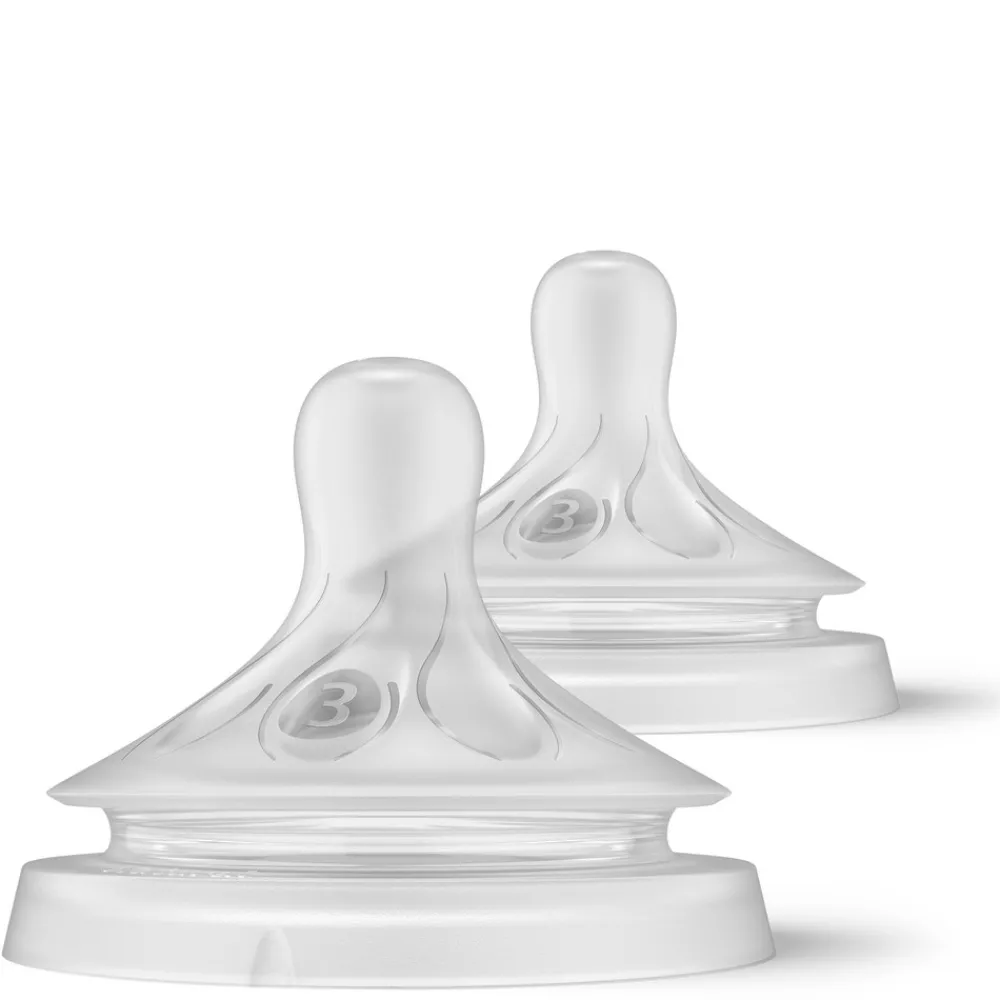 Philips Avent Natural Response 2 pk. flaskesut 1m+ (Flow 3)- Sutteflasker