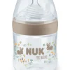 NUK Nature Bottle Silicon 150ml Creme- Sutteflasker