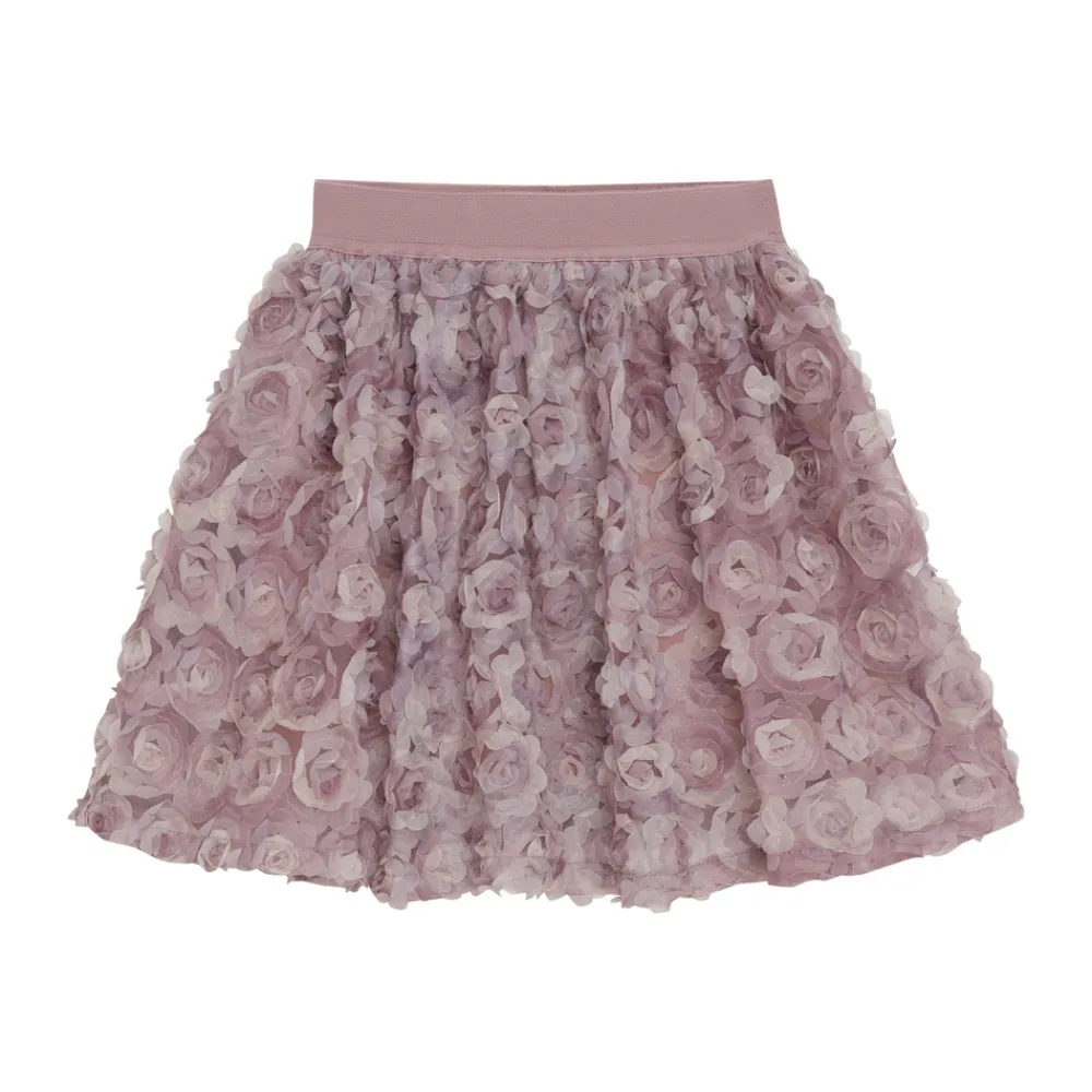 Minymo Nederdel m. Mesh blomster - 4200- Nederdele