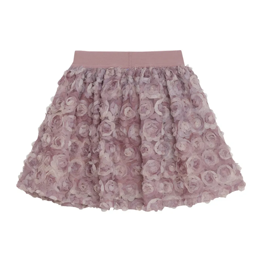 Minymo Nederdel m. Mesh blomster - 4200- Nederdele