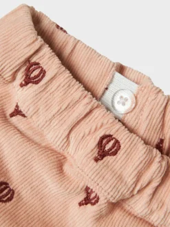 Lil' Atelier Nelly Cord Straight Bukser - Cameo Rose- Bukser