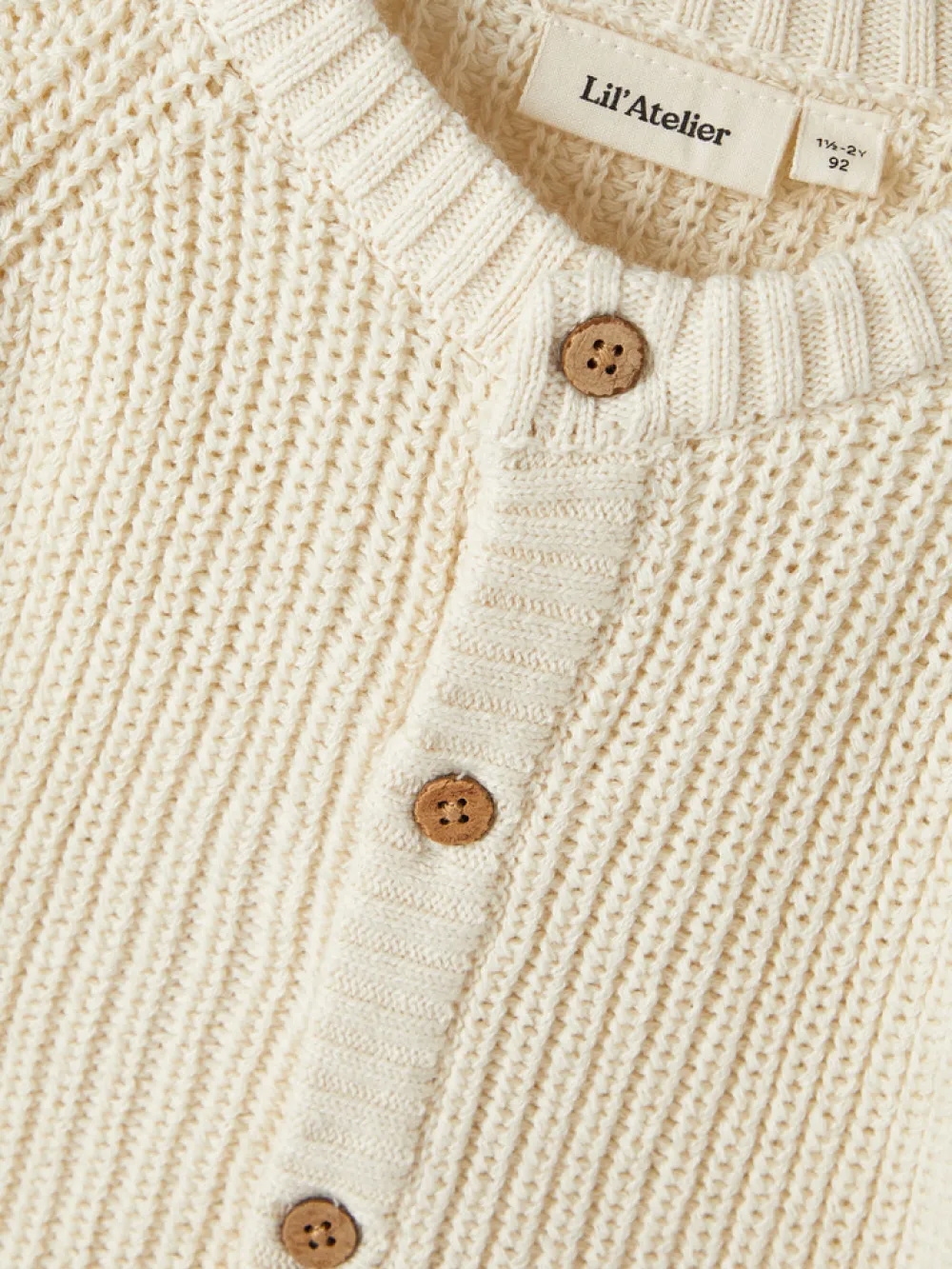 Lil' Atelier Nemlen langærmet strik - TURTLEDOVE- Cardigans, Veste & Trøjer