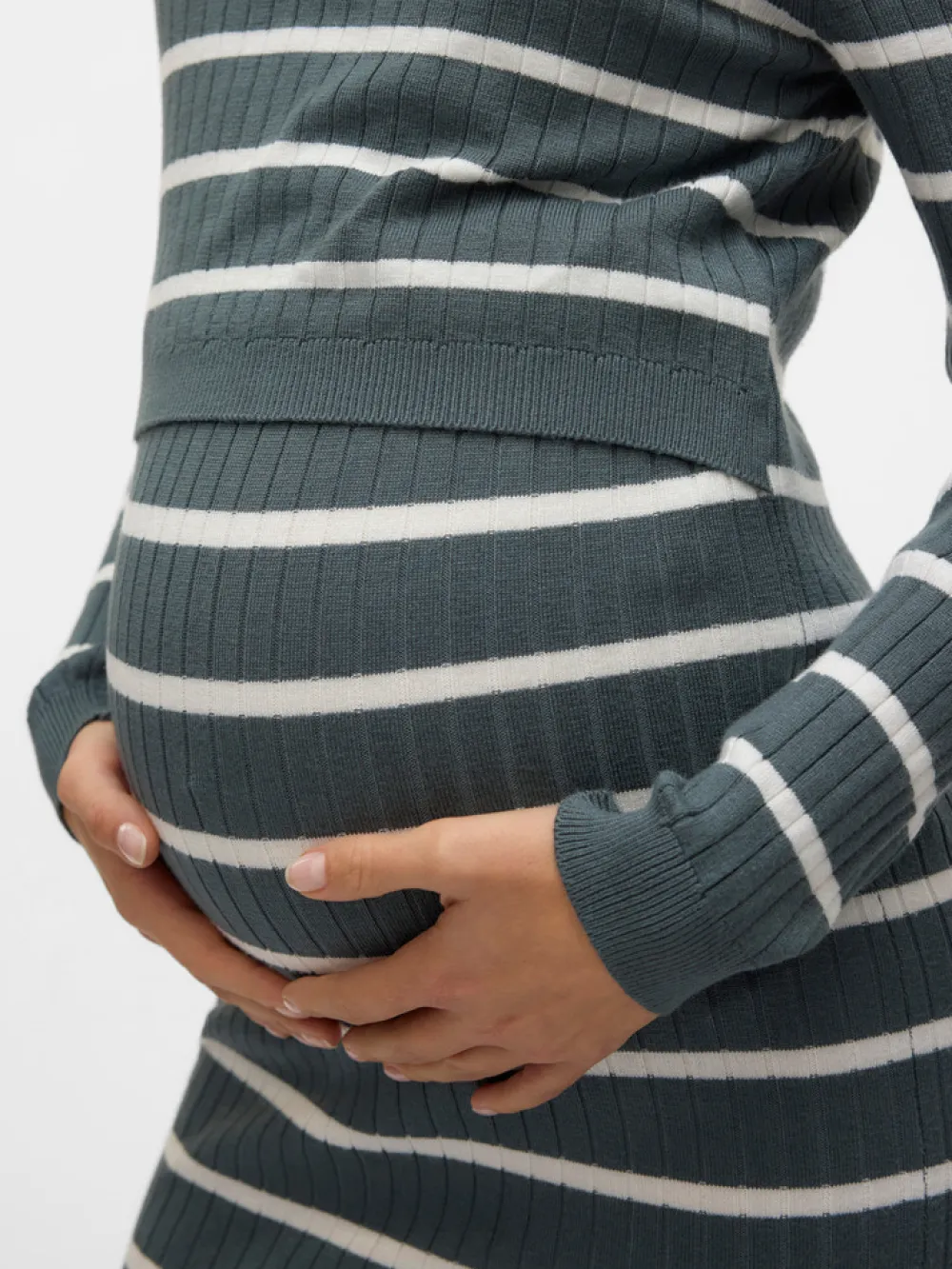 MamaLicious Newsiv june langærmet strik kjole - STORMY WEATHER- Kjoler/Nederdele