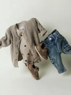 NAME IT Ninokab Langærmet Body - Island Fossil- Bodystocking Langærmet