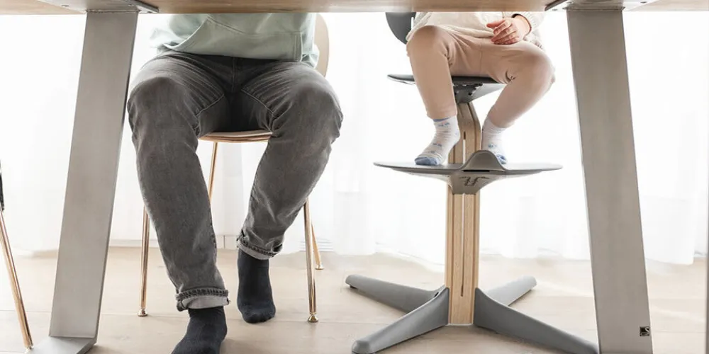 Stokke Nomi Nomi bundle - Højstol, Newborn sæt og babysæt - grå/natur-Børn Højstole Med Tilbehør