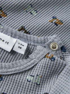 NAME IT Nooter Langærmet Body - Tradewinds- Bodystocking Langærmet