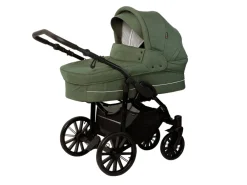 BASSON Nordic Lux - Dusty Green- Barnevogne Med Langt Liggemål