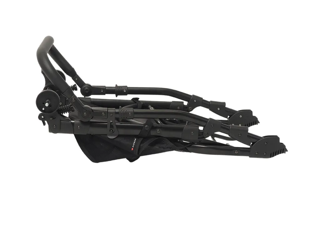 BASSON Nordic Lux - Navy Quilt- Barnevogne Med Langt Liggemål