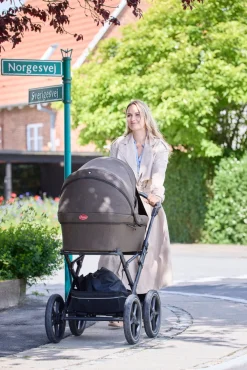 Odder North - dark brown- Barnevogne Med Langt Liggemål