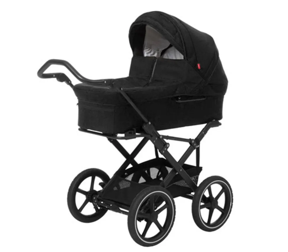 Odder North - sort- Barnevogne Med Langt Liggemål