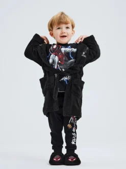 NAME IT Nothello Spiderman badekåbe - Black 98-Børn Badekåber & Håndklæder|Licens