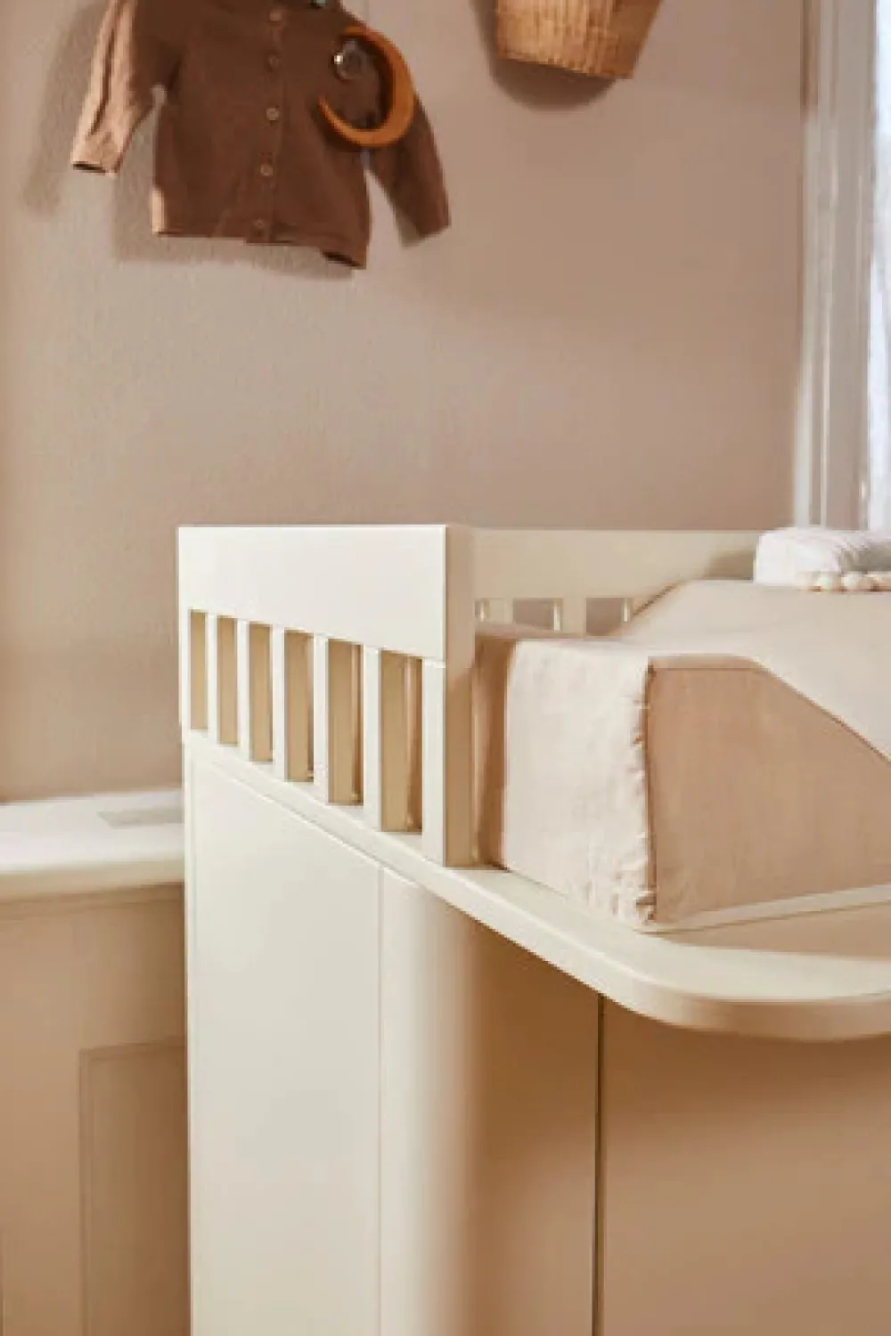 FLEXA Nova puslebord, cream-Børn Pusleborde|Pusleborde