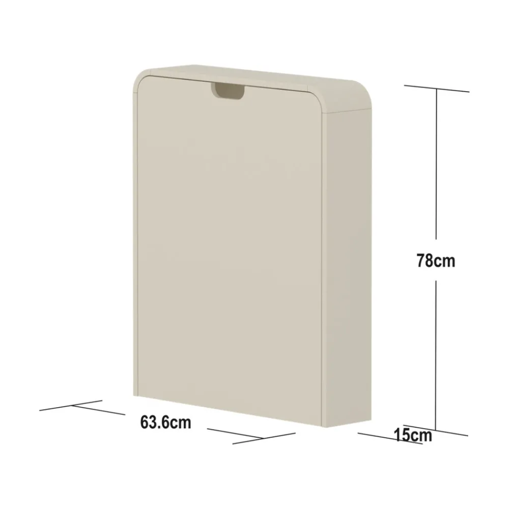 FLEXA Nova væghængt Puslebord, creme-Børn Pusleborde|Pusleborde