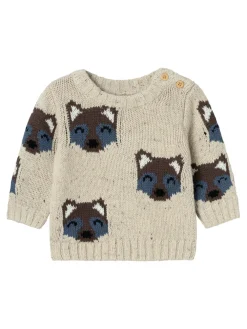 NAME IT Oballe langærmet strik - SUMMERSAND- Cardigans, Veste & Trøjer