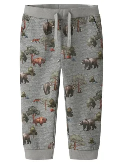 NAME IT Olin Sweatpants - Grey Melange- Bukser