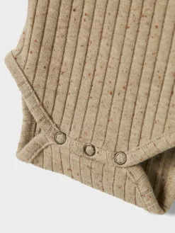 Lil' Atelier Omilo Langærmet Body - Pure Cashmere- Bodystocking Langærmet