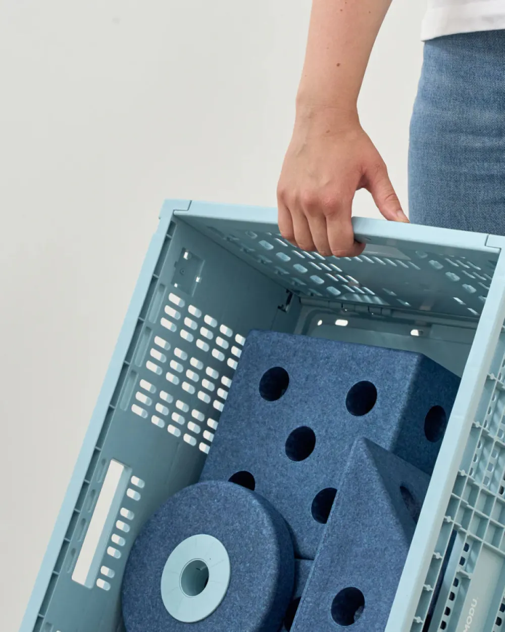 MODU Opbevaringskasse - Sky Blue- Tumlemøbler