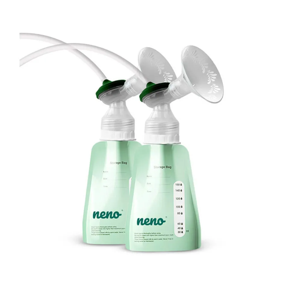 NENO Opbevaringsposer brystmælk 20 poser + adapter- Madopbevaring|Brystpumper