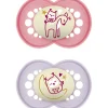 MAM Original Night 6-16m Silicone Pink- Sutter