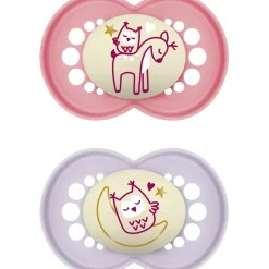 MAM Original Night 6-16m Silicone Pink- Sutter