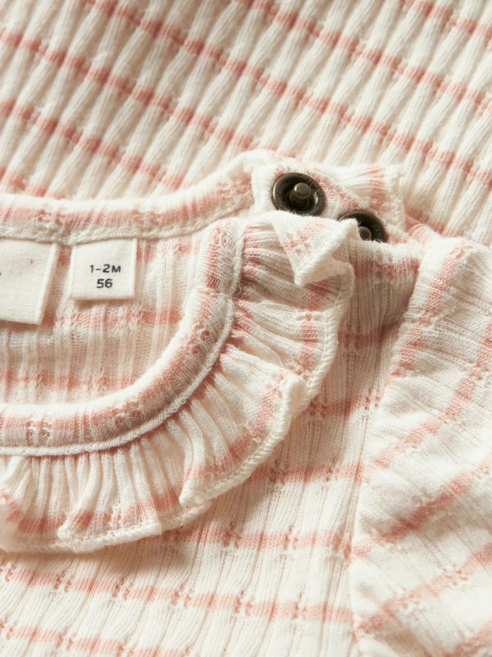 Lil' Atelier Osophia Langærmet Body - Cameo Rose- Bodystocking Langærmet