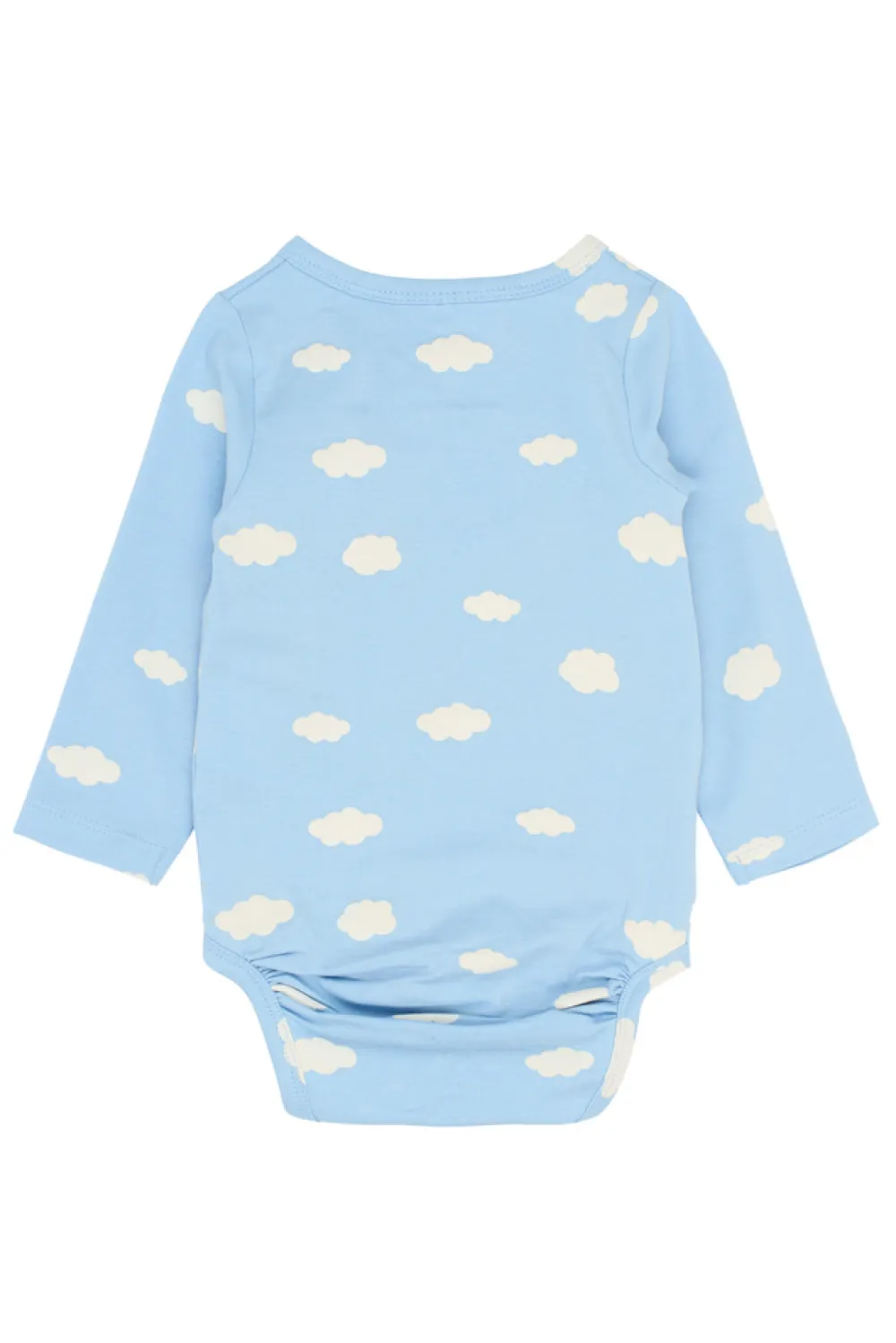 The New Siblings Paco Wrap Body langærmet - POWDERBLUE- Bodystocking Langærmet