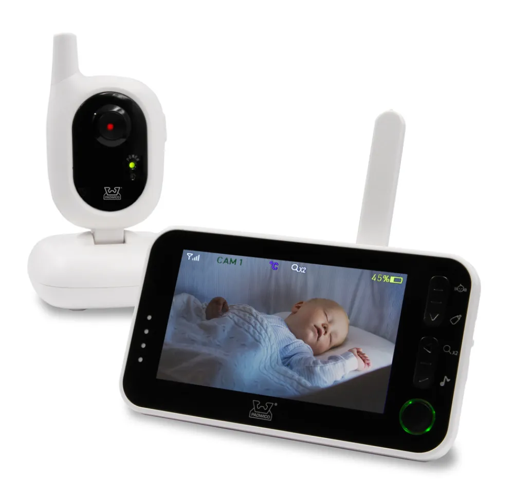 Padwico V8 babyalarm - video - genopladeligt batteri- Babyalarmer