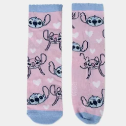 YM-EYEWEAR 4-pak strømper i sparegris - Stitch - LBLÅ/LRØD- Strømper|Multipack