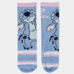 YM-EYEWEAR 4-pak strømper i sparegris - Stitch - LBLÅ/LRØD- Strømper|Multipack