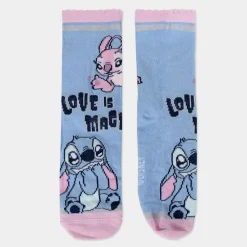 YM-EYEWEAR 4-pak strømper i sparegris - Stitch - LBLÅ/LRØD- Strømper|Multipack