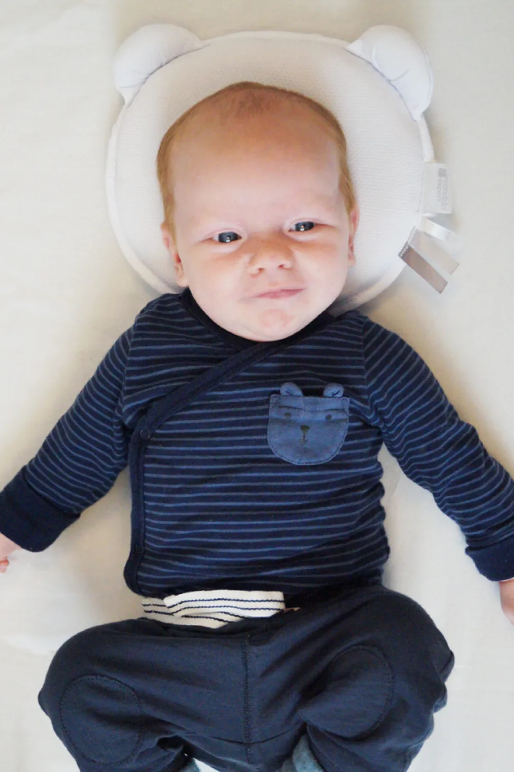 Candide Panda Air Babypude - Hvid-Børn Støttepuder