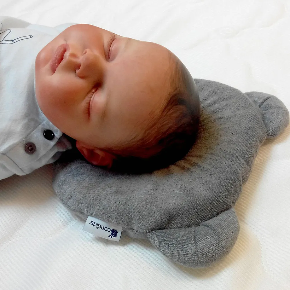 Candide Panda babypude - Grå-Børn Støttepuder