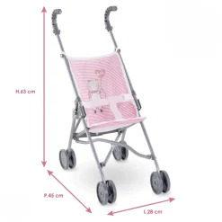 COROLLE Paraplyklapvogn, Rosa- Dukkevogne & Senge