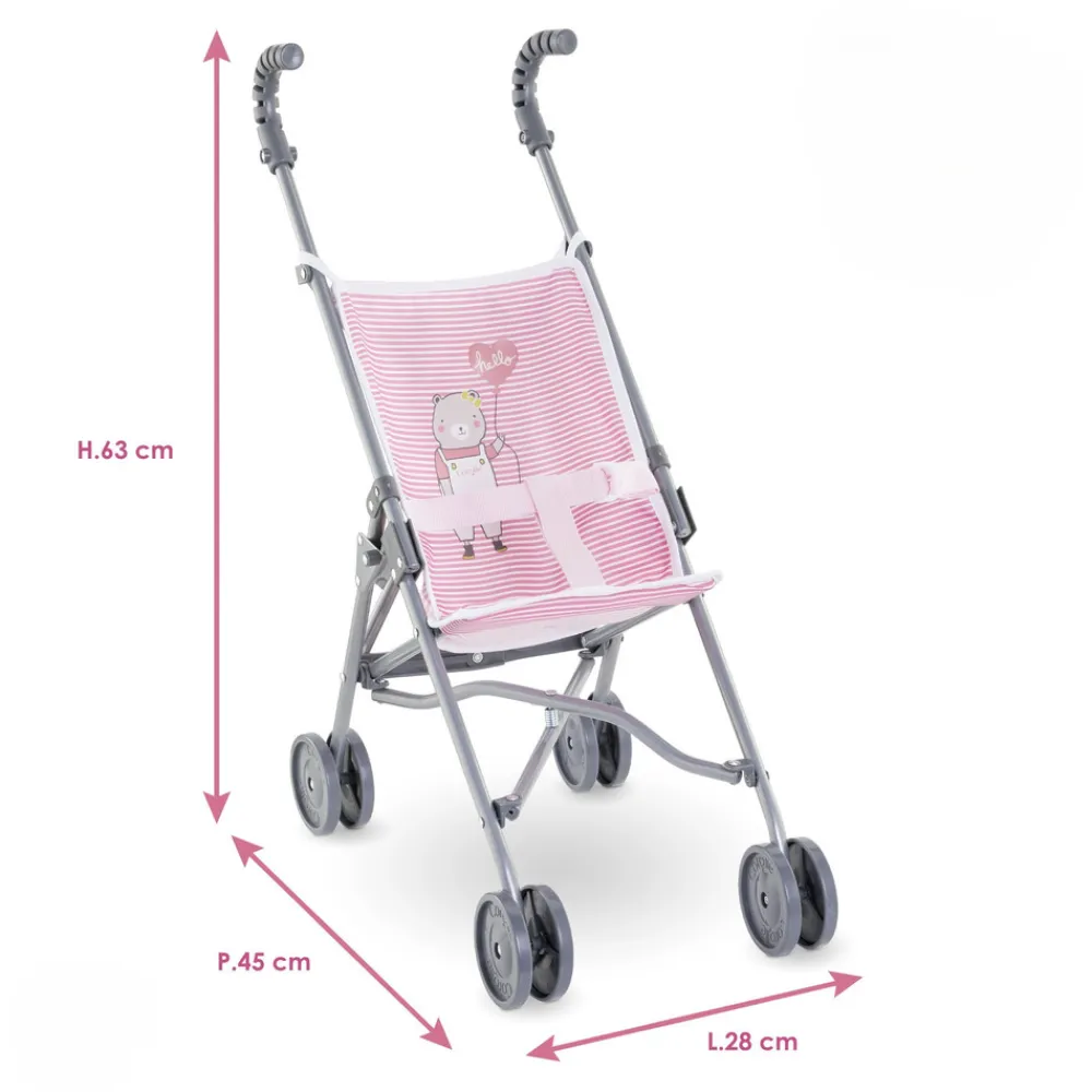 COROLLE Paraplyklapvogn, Rosa- Dukkevogne & Senge