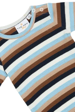 The New Siblings Park Rib Body langærmet - POWDERBLUE- Bodystocking Langærmet