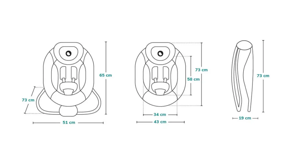 Lionelo Pascal skråstol - grå dove-Børn Skråstole