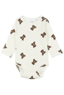 The New Siblings Paulo Rib Body langærmet - Cloud dancer- Bodystocking Langærmet