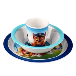 Paw Patrol 3 pcs set - Blue - 100% melamin- Service