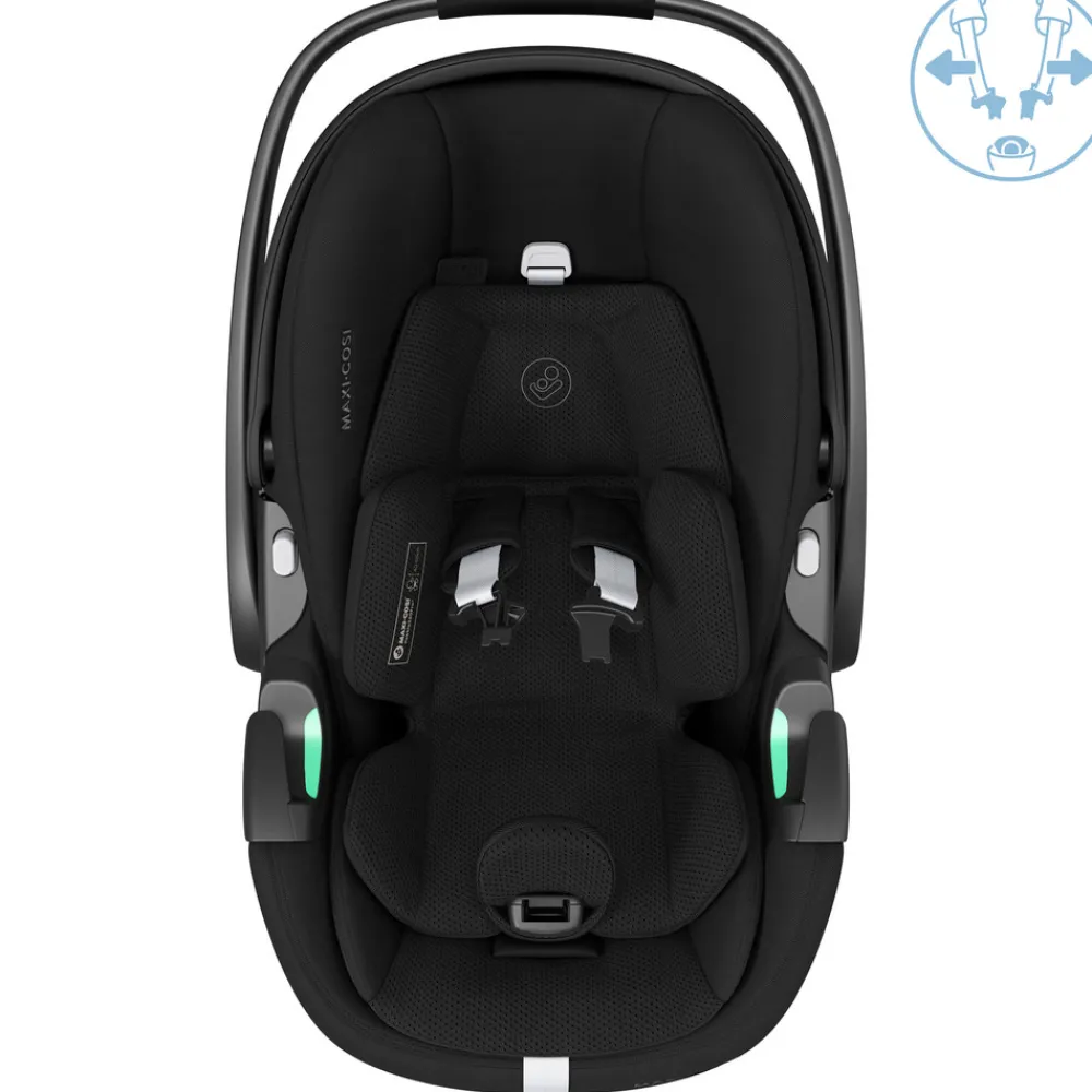 Maxi-Cosi Pebble 360 Pro2 - Twillic Black- Autostole Uden Baser|Autostole 40-87 Cm (0-15 Mdr.)