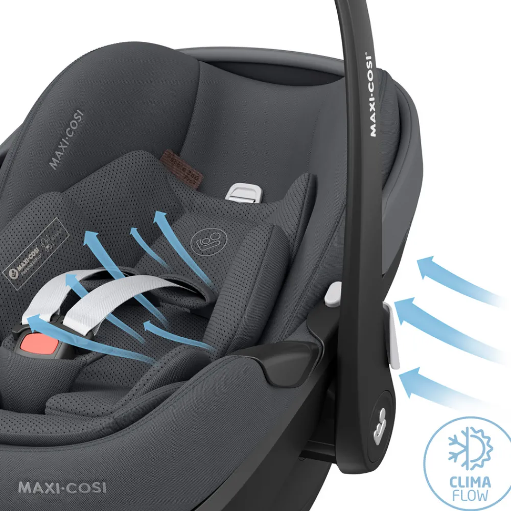 Maxi-Cosi Pebble 360 Pro2 - Twillic Graphite- Autostole Uden Baser|Autostole 40-87 Cm (0-15 Mdr.)