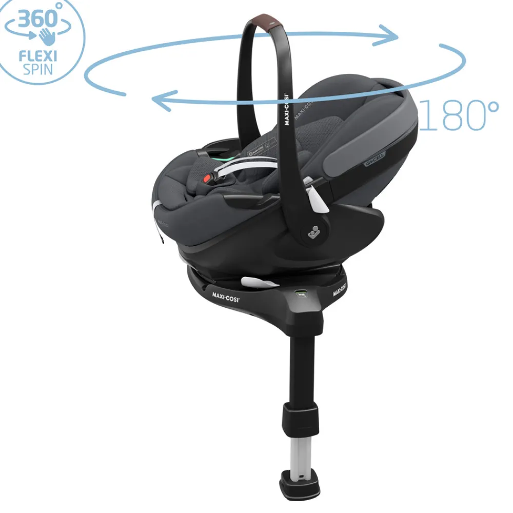 Maxi-Cosi Pebble 360 Pro2 - Twillic Graphite- Autostole Uden Baser|Autostole 40-87 Cm (0-15 Mdr.)