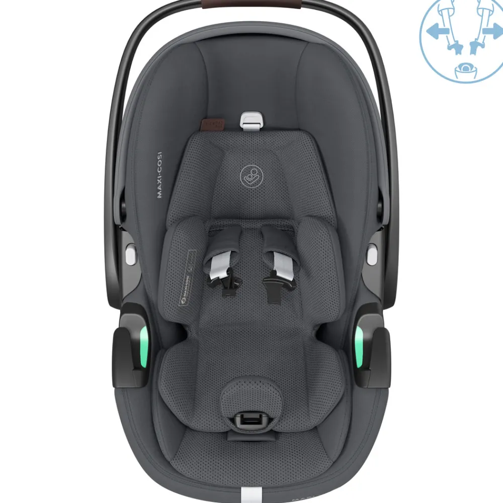 Maxi-Cosi Pebble 360 Pro2 - Twillic Graphite- Autostole Uden Baser|Autostole 40-87 Cm (0-15 Mdr.)